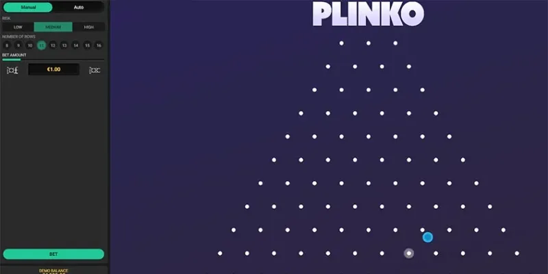 Thông tin về tựa game đổi thưởng Plinko